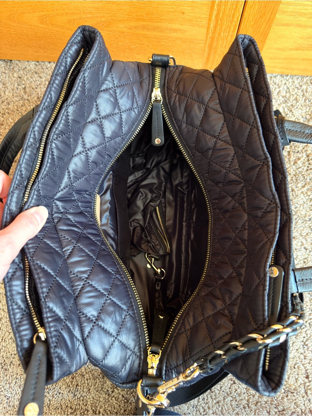 MZ Wallace Crosby Lock Satchel - Black - Picture 4 of 6